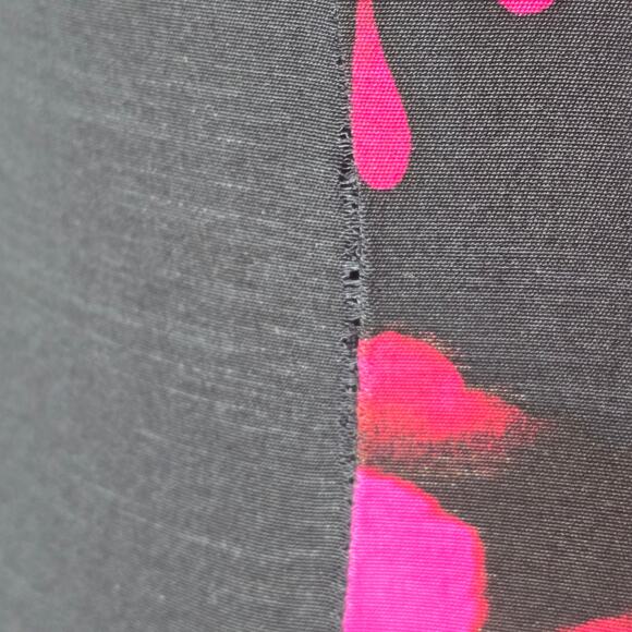 Bensoni Rufflle Rose Print Silk Dress Fall 2011 Collection Size 10 - Picture 8 of 12